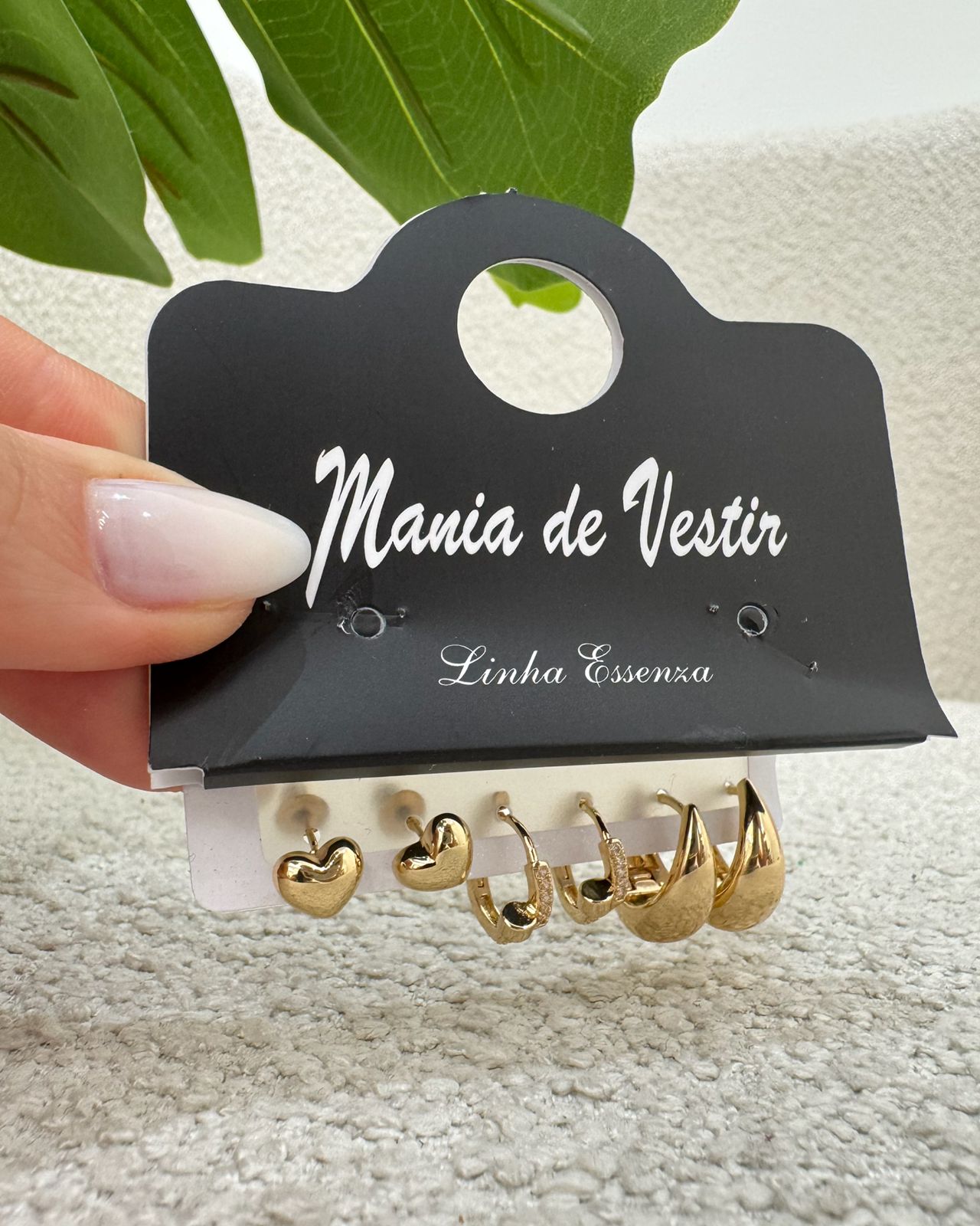 Kit de Brincos Mania Essenza Dourada 129210