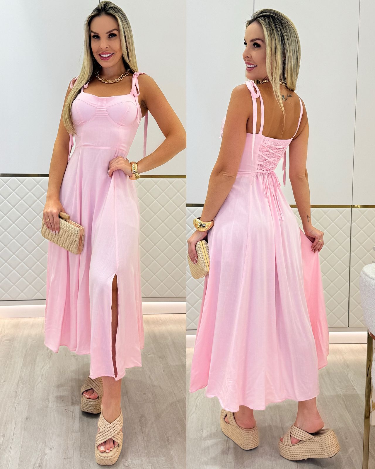 FULL SP-Vestido Loana Rosinha 75810