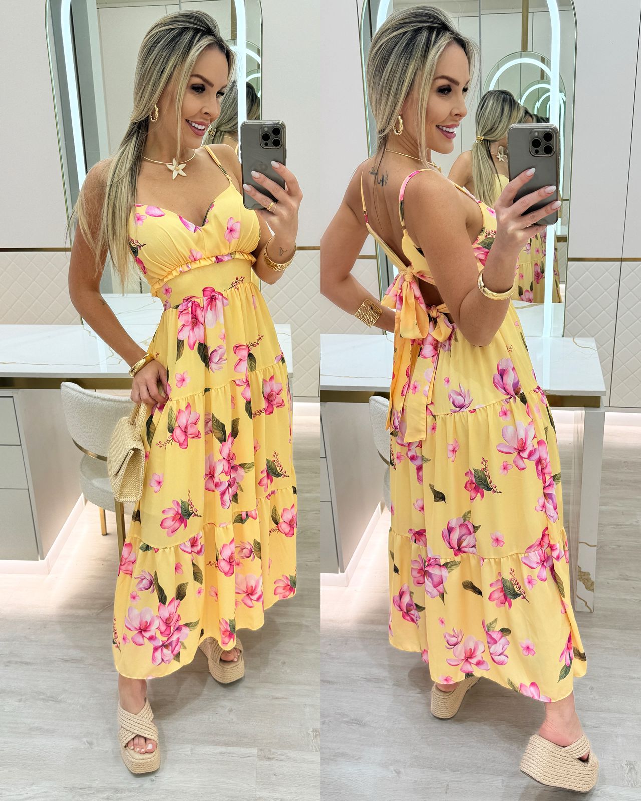 Vestido Copacabana Amarelo 74958