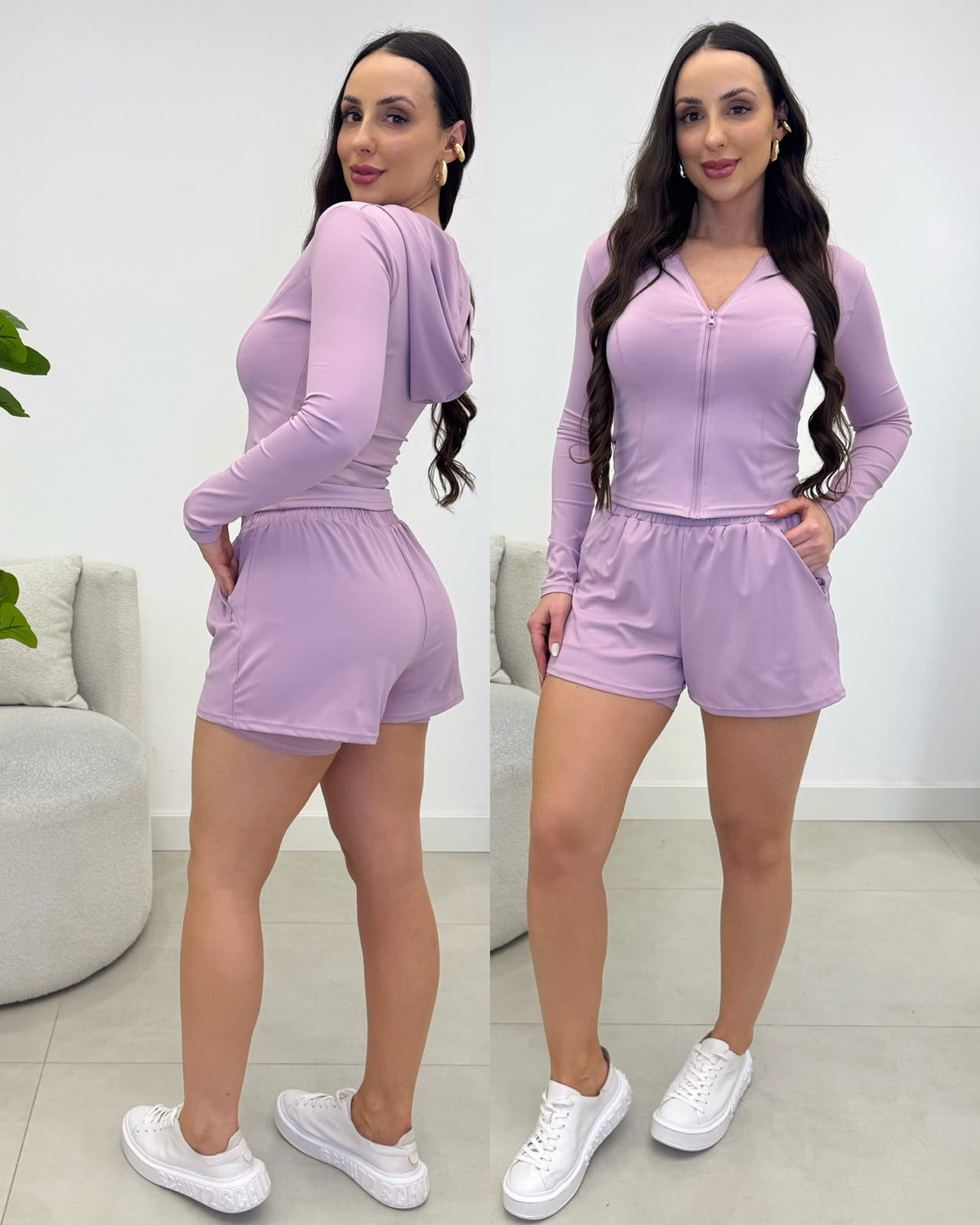 Conjunto Fitness Valéria Lavanda 136896