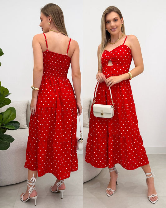 Vestido Rebeca Coração Vermelho 119383