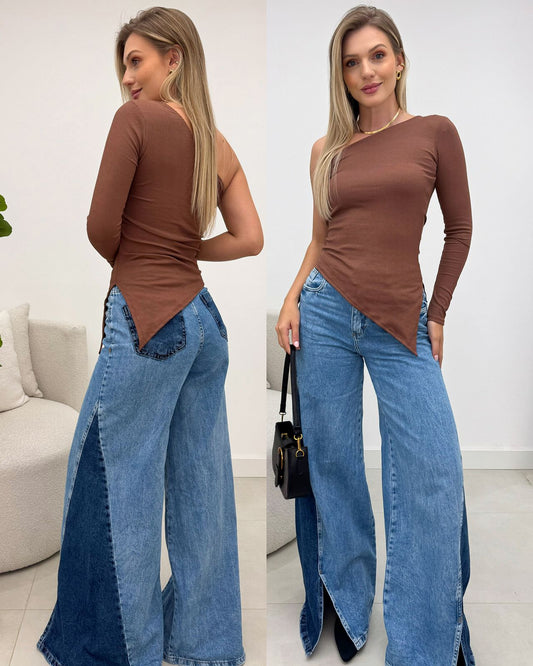 Blusa Eloá Marrom 133290