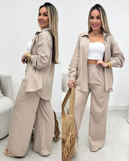 Conjunto Mônica Bege 110034