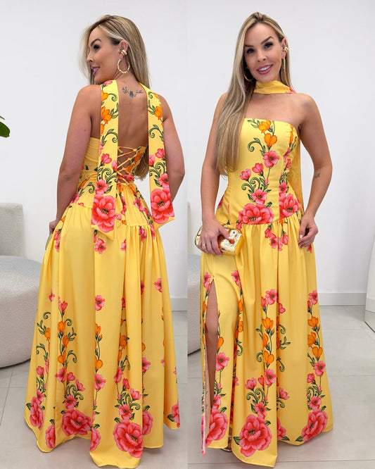 Vestido Pamela Amarelo 137399