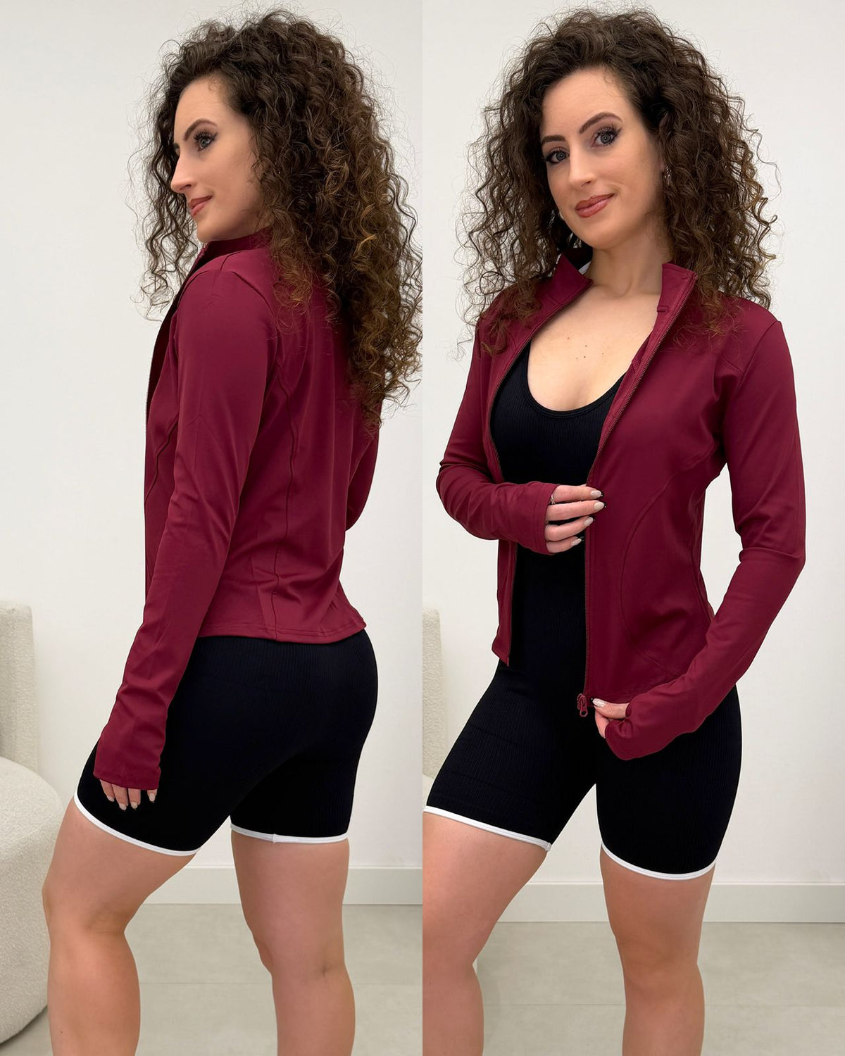 Jaqueta Fitness Mirrela Vinho 127054