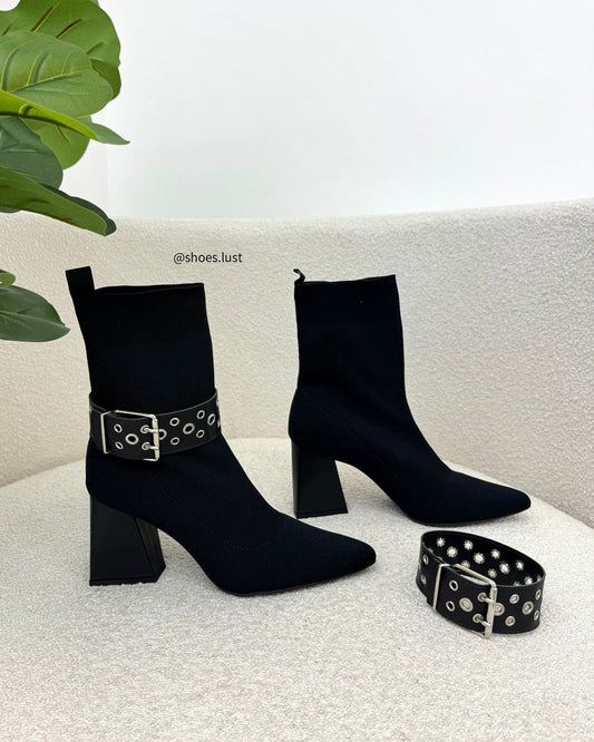 Bota Knit Lust Shoes 2 em 1 Serena Black – 129232