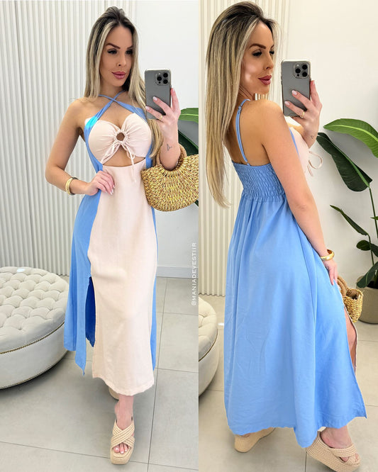 Vestido Jucélia Azul 72085