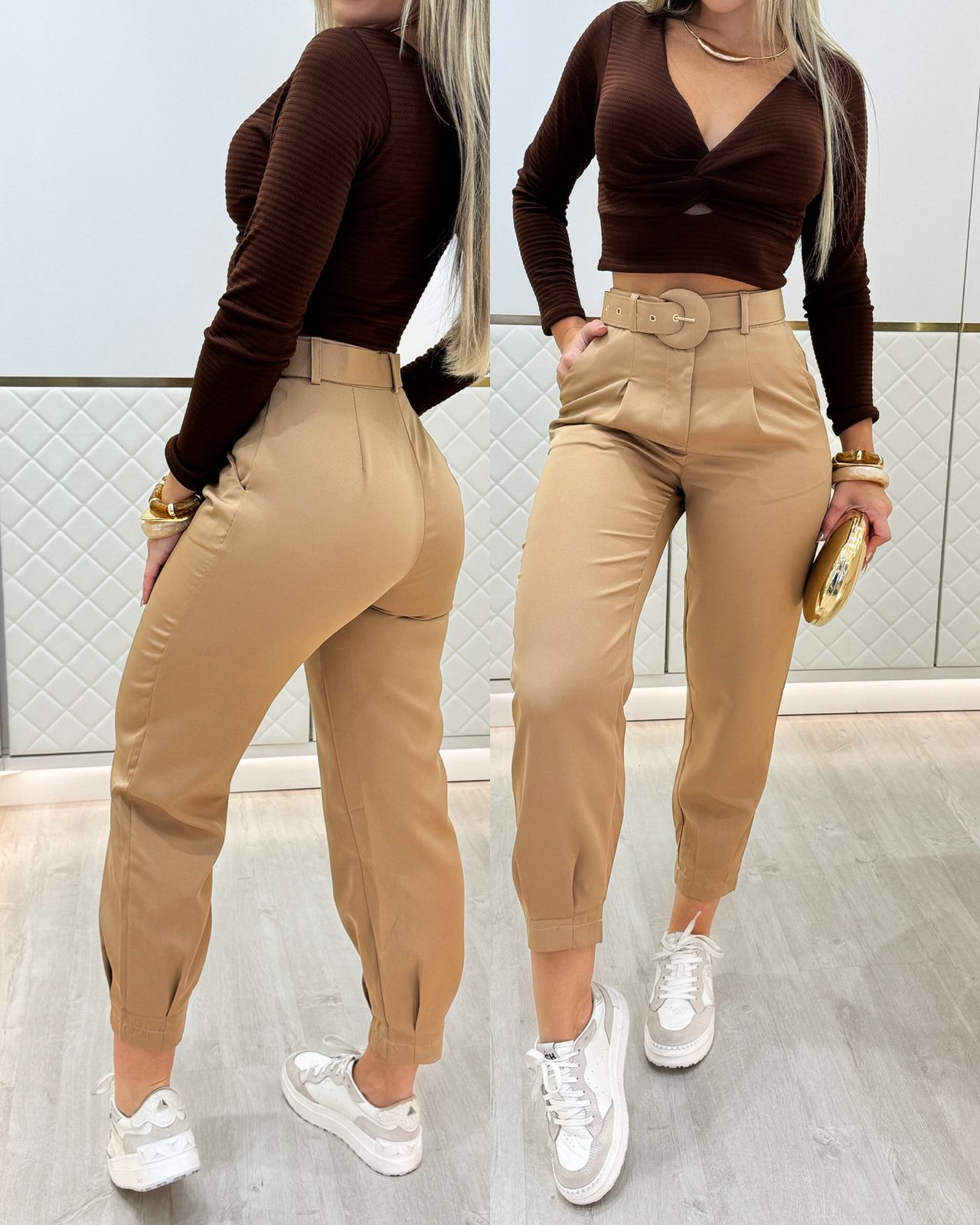 Calça Zoe Bege 96041