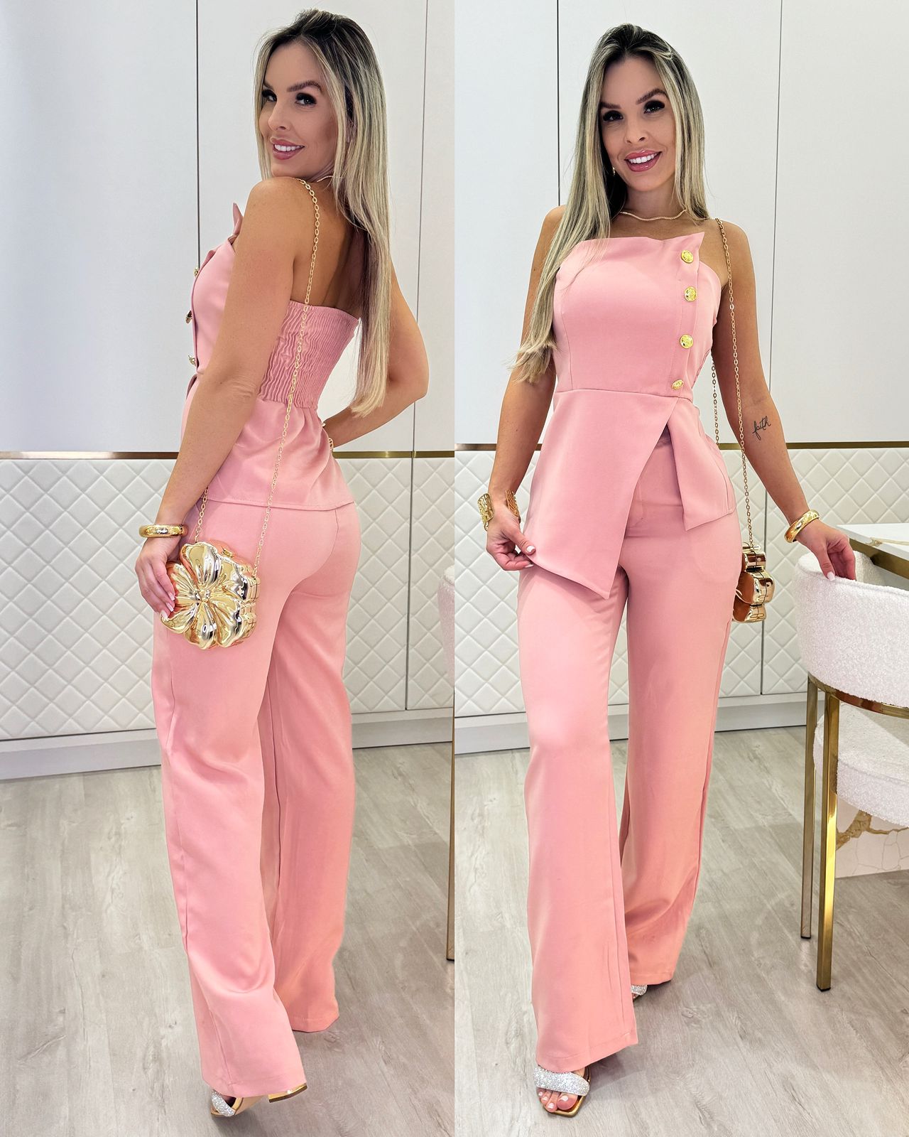 Conjunto França Rosa 85827