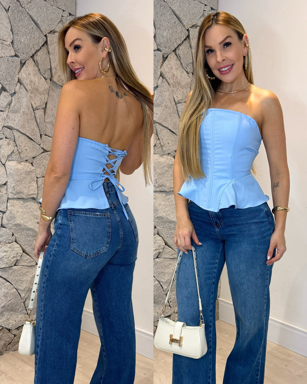 Blusa Evelin Azul 136987