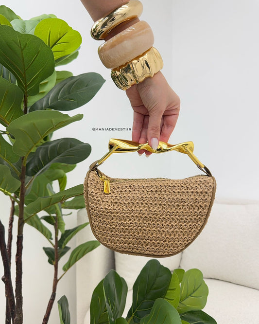 Bolsa Mania Essenza Liz Bege Escuro 119935