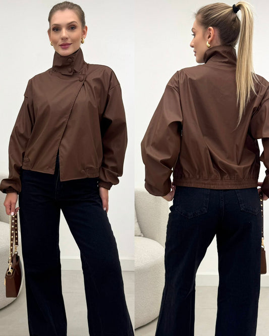 Jaqueta Courino Beatriz Marrom 133612
