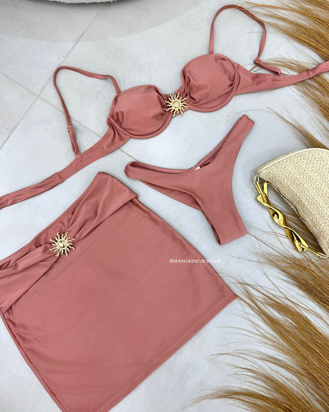 Biquíni 3 Peças Summer Rosé 120617
