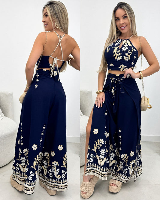 Conjunto Adrielli Azul Escuro 109977