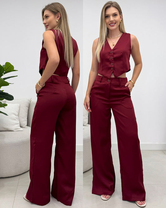 Conjunto Anabela Marsala 133450