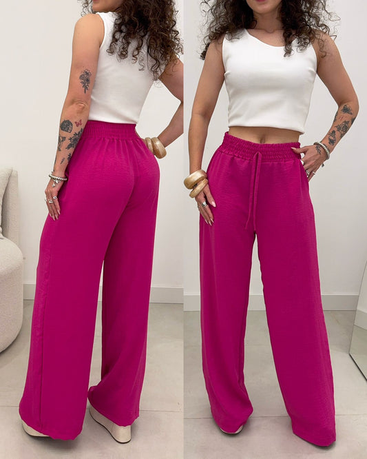 Calça Pantalona Kiara Pink 119965