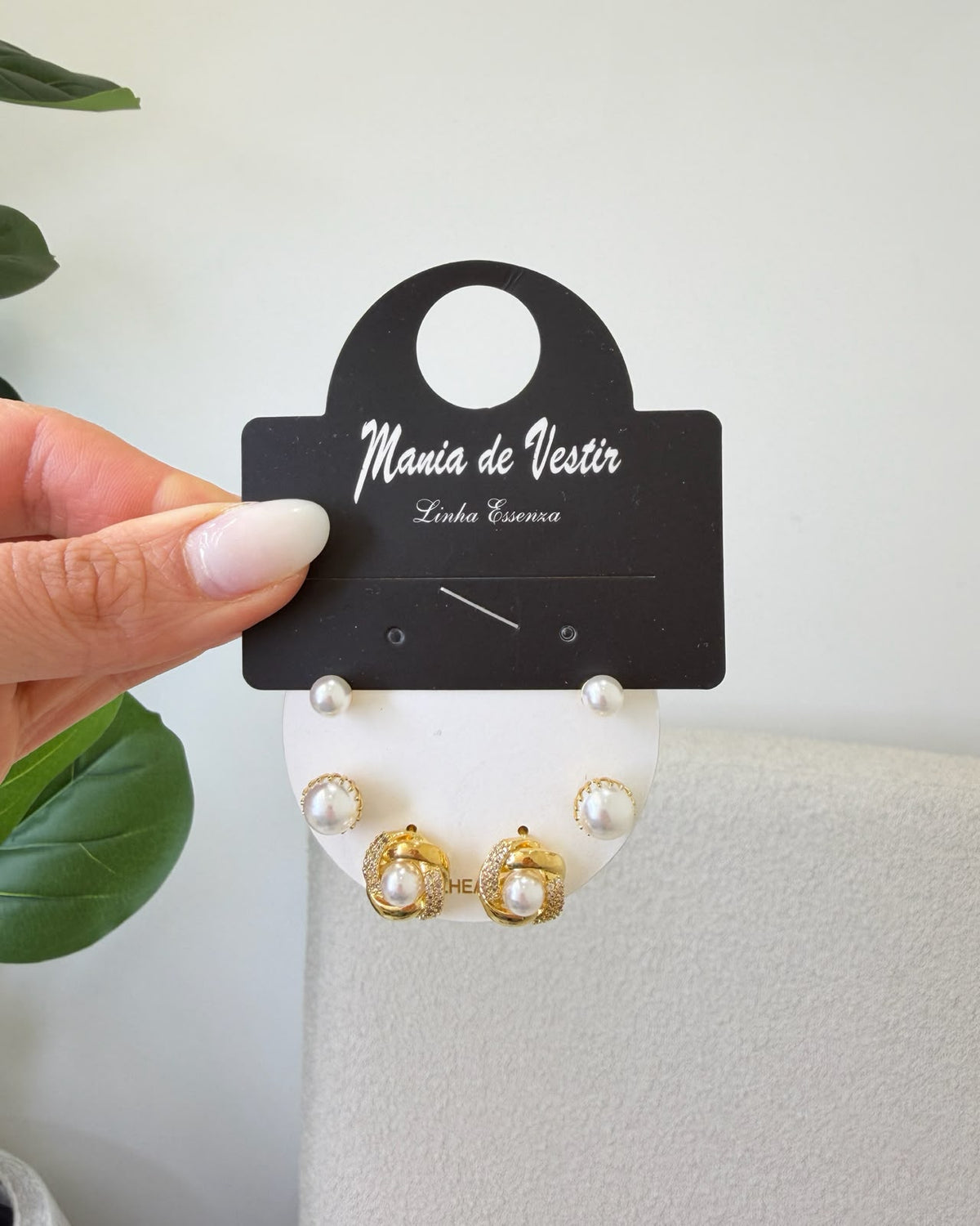 Kit de Brincos Mania Essenza Dourado 137870