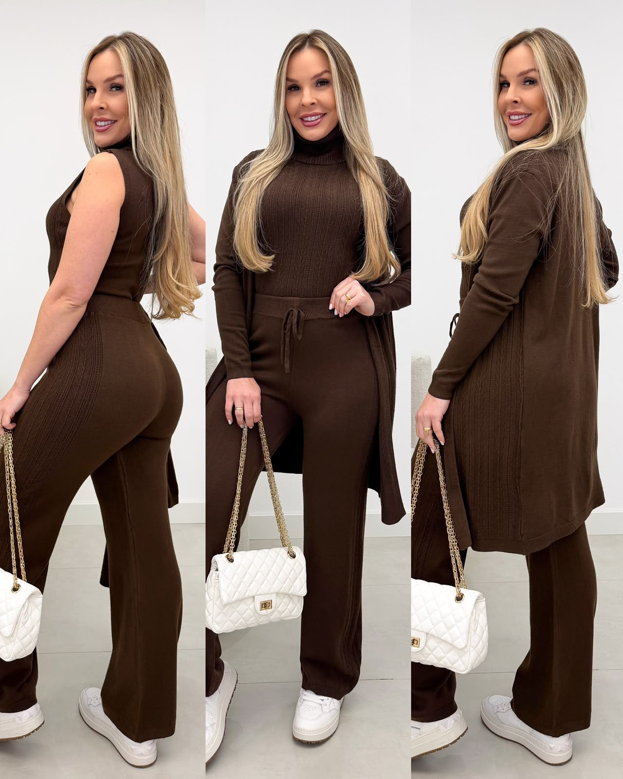 Conjunto Três Peças Lavinia Chocolate 134928