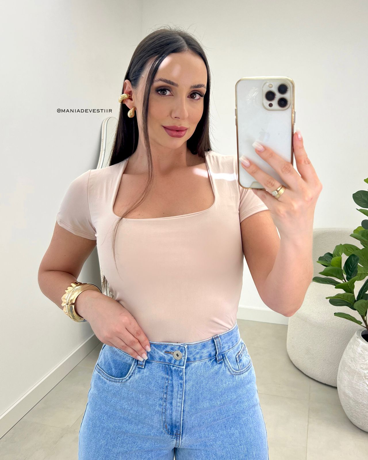 Blusa Lorena Bege Claro 116669