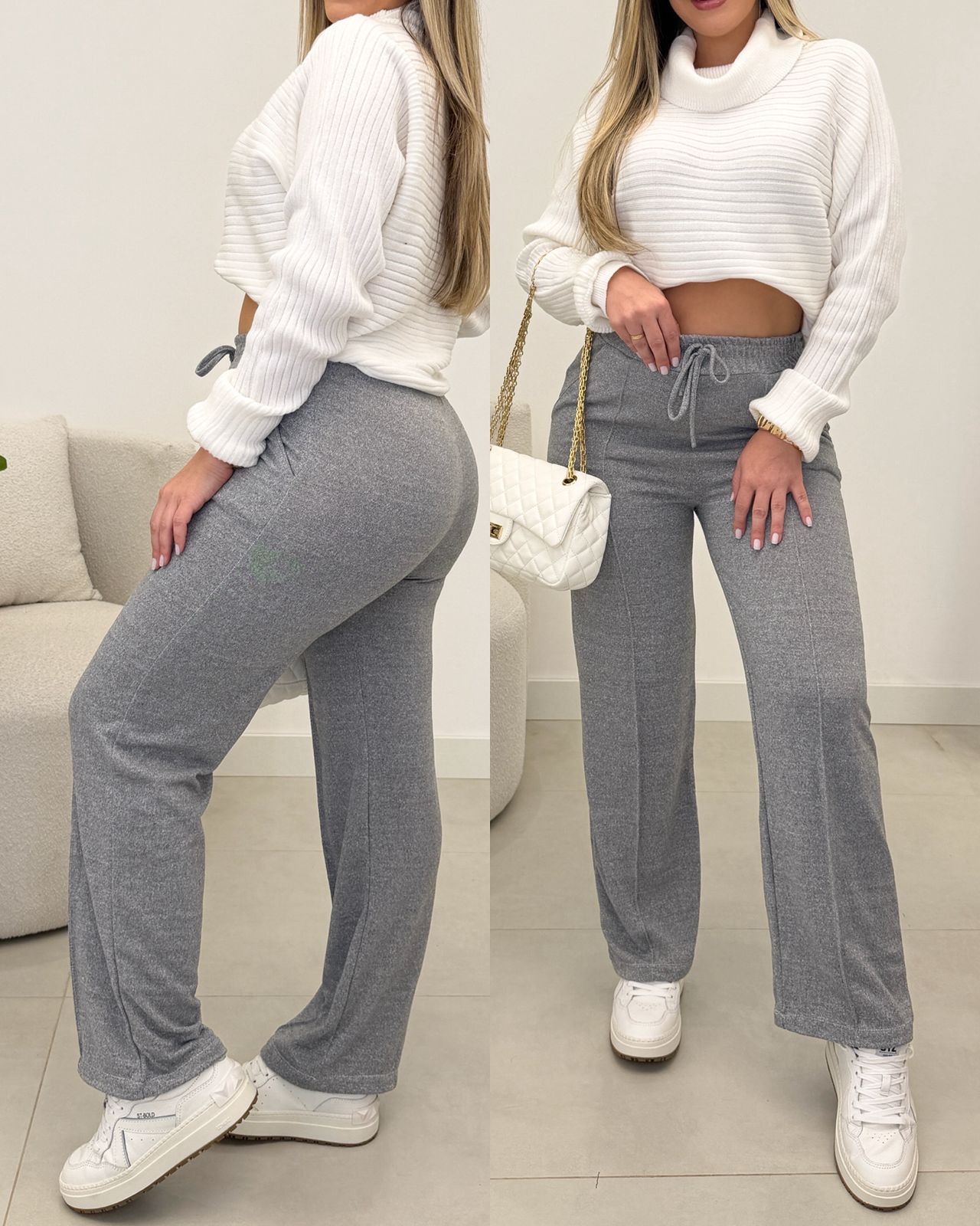 Calça Lanzinha Giseli Cinza 133599