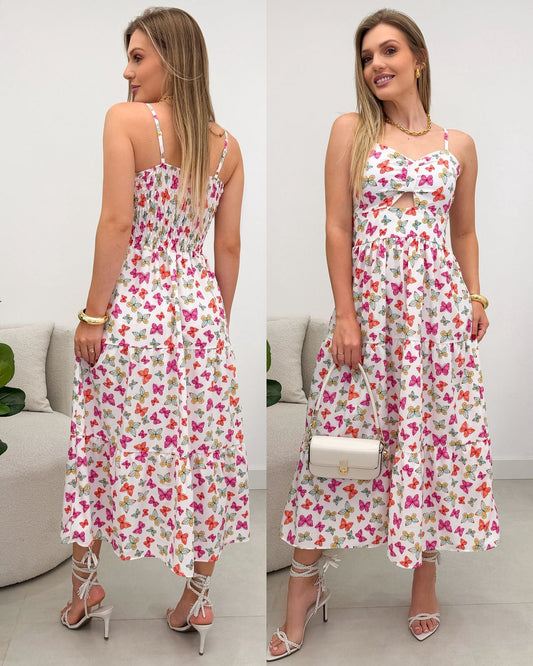 Vestido Rebeca Borboleta Off 119382