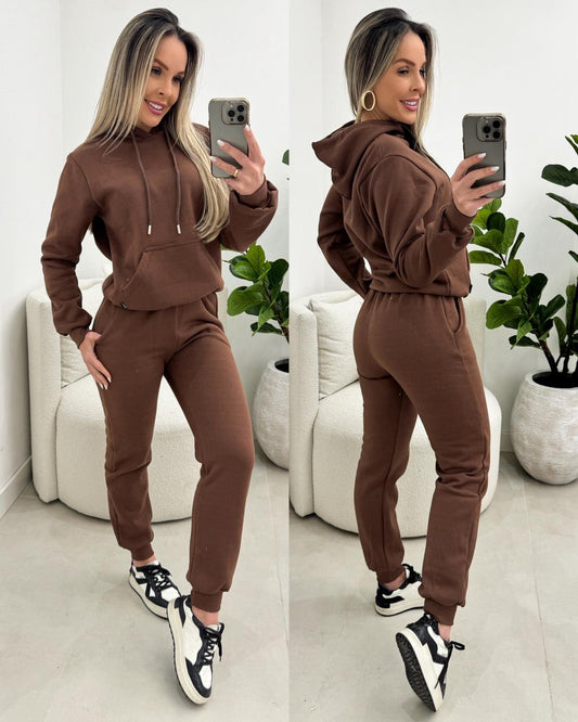 Conjunto Moletom Nayla Chocolate 103095