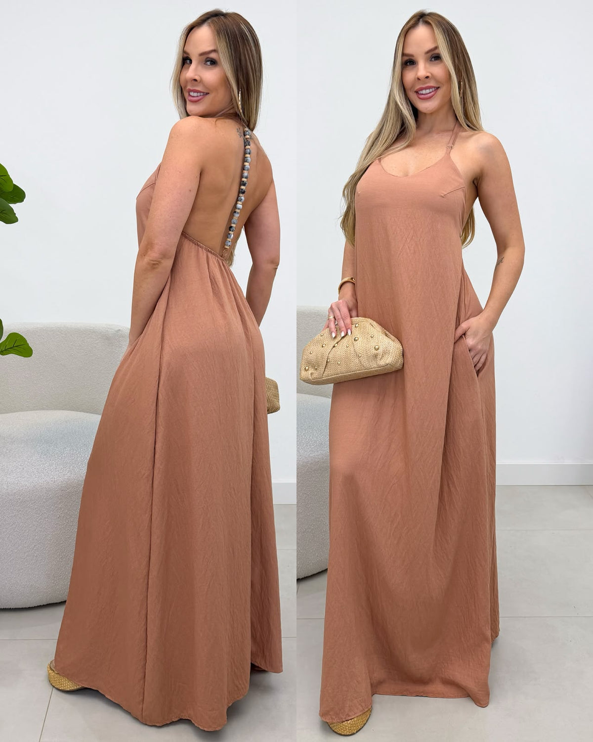 Vestido Maitê Marrom 136608