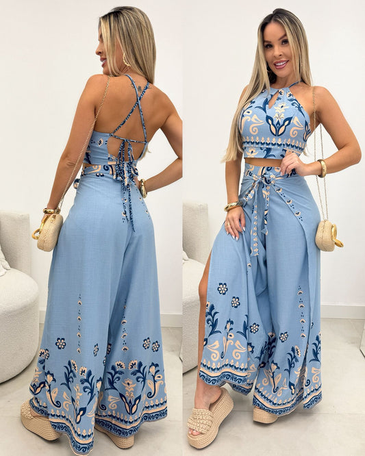 Conjunto Adrielli Azul Claro 109975