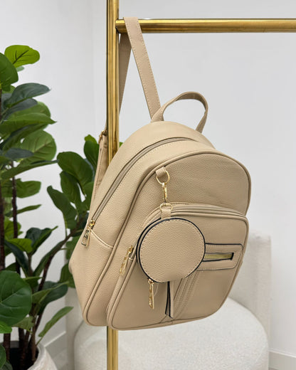 Mochila Mania Essenza Bege 129160