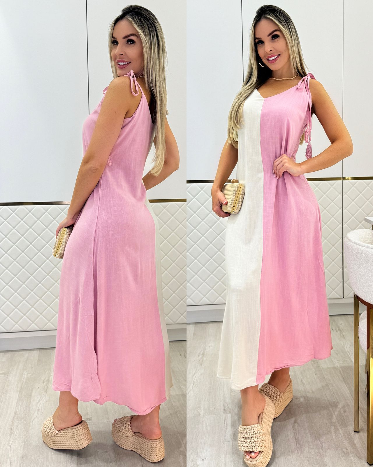 Vestido Bicolors Antônia Rosa 86271