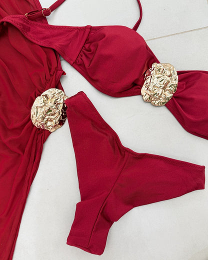 Biquíni 3 Peças Mariane Vermelho 119797