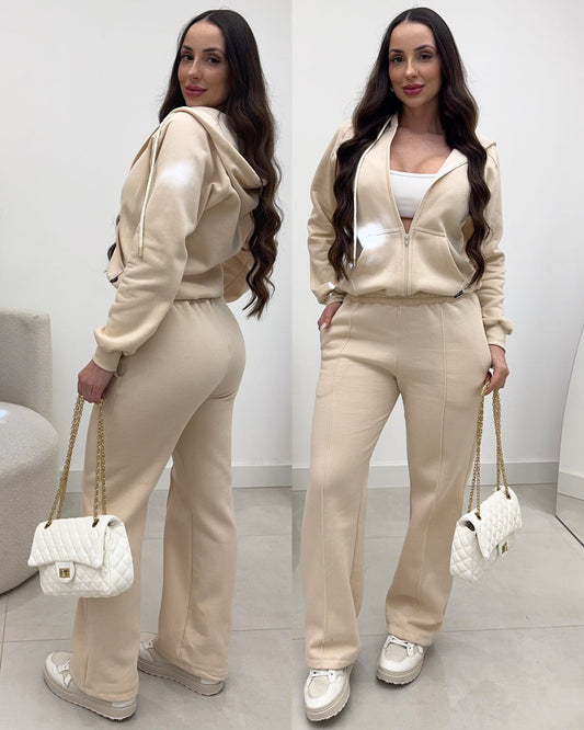 Conjunto Moletom Livia Bege Claro 134741