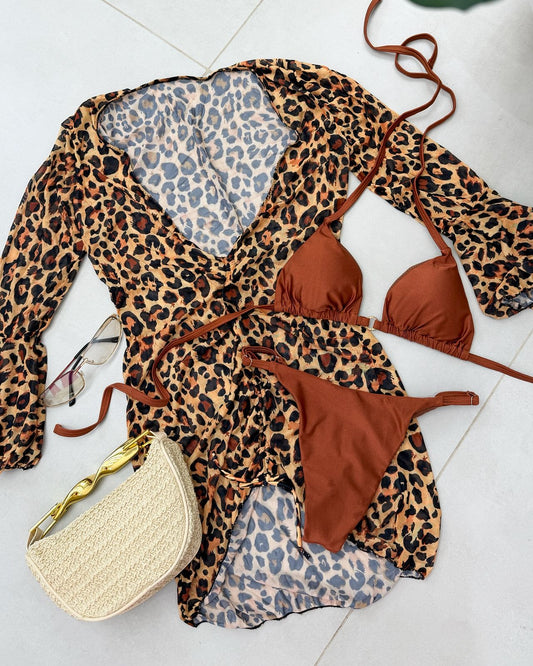 Biquíni 3 Peças Maria Marrom 119854