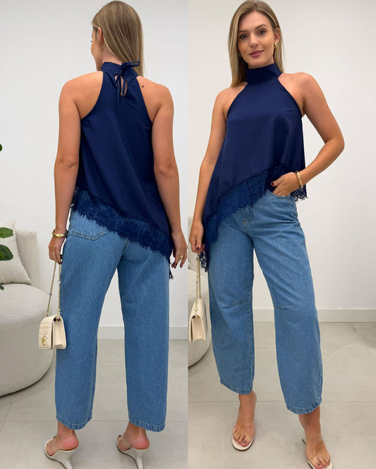 Blusinha Camila Azul 129357