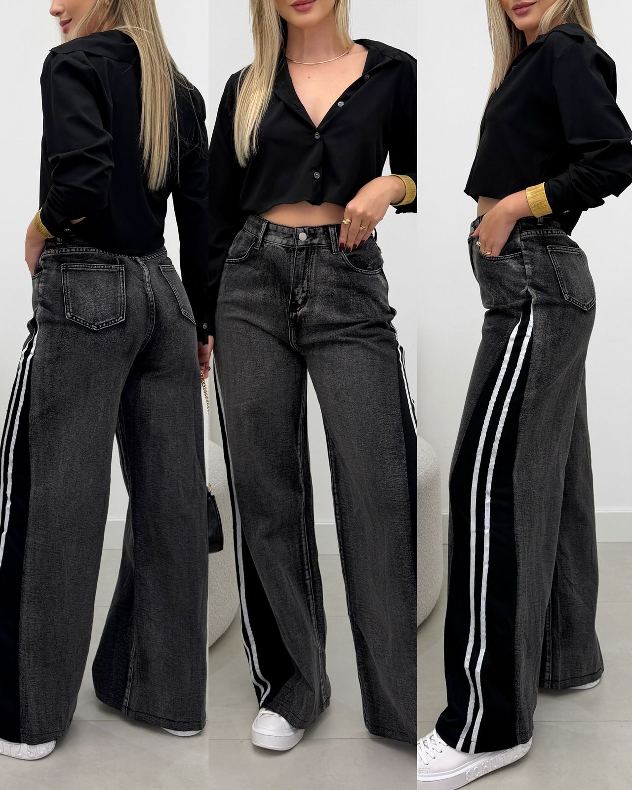 Calça Jeans Alicia Estonada 128007