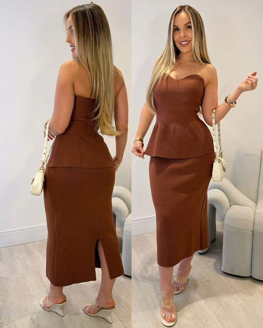 Conjunto Modal Tatiana Marrom 135914