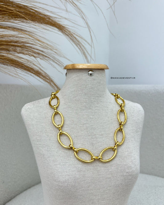 Colar Corrente Silvia Dourado 113304