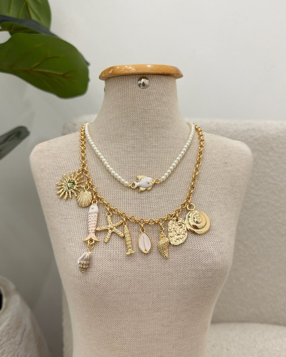 Colar Mania Essenza Miçanga/Dourado 137606