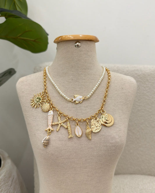 Colar Mania Essenza Miçanga/Dourado 137606