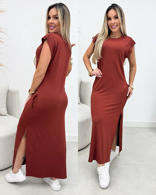 Vestido Zoe Telha 110207