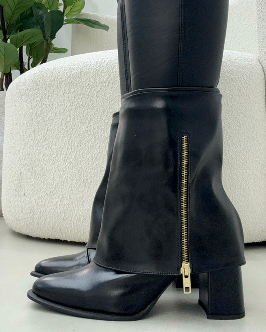 Bota Lust Shoes Olivia Capa 3 em 1 Black – 129173
