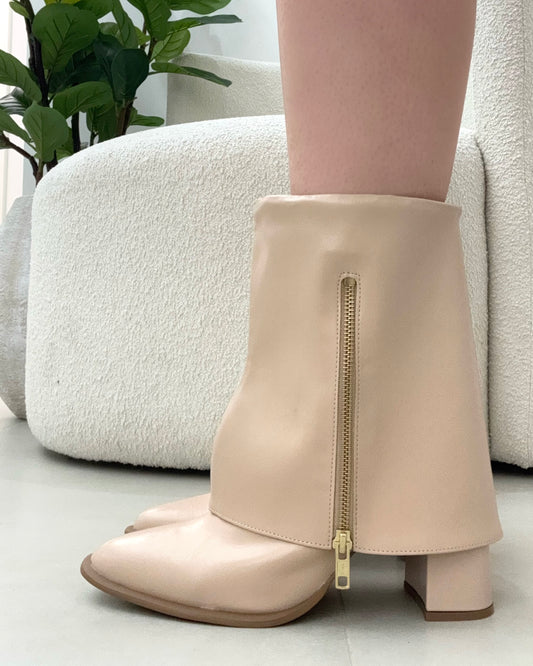 Bota Lust Shoes Olivia Capa 3 em 1 Nude – 129172