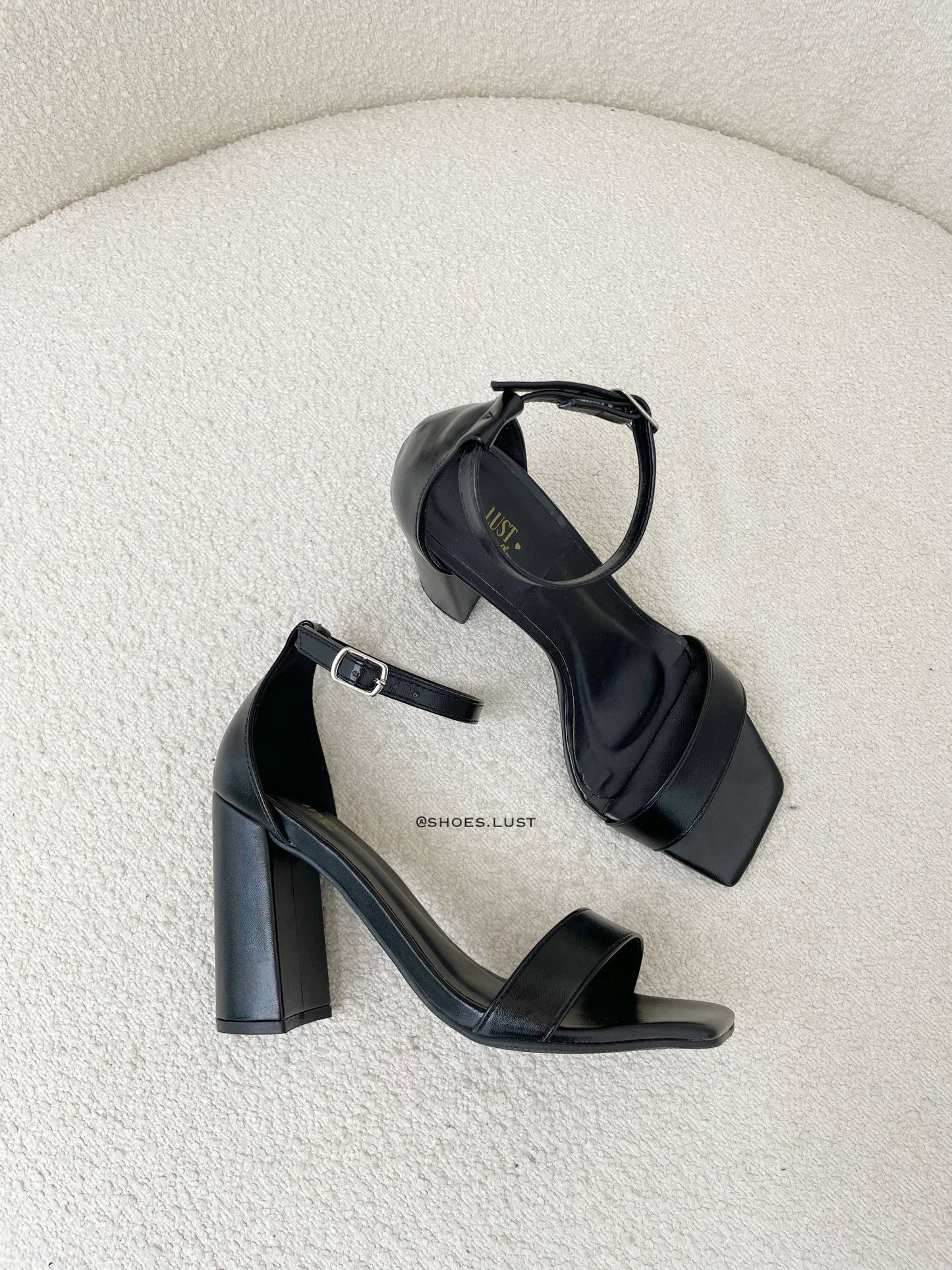 Sandalia Lust Shoes Marina Salto Bloco Black – 105947