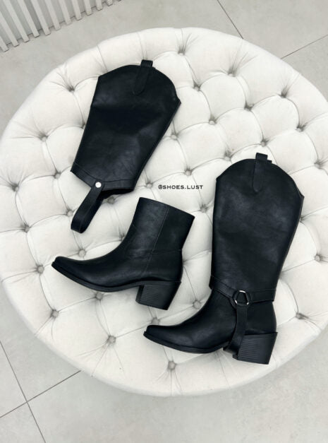 Western Boot Lust Shoes 2em1 Mali Black – 385664467
