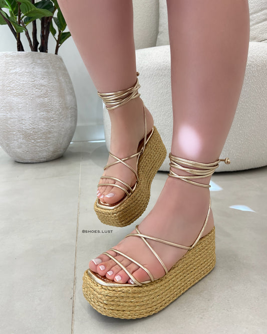 Tamanco Lust Shoes Amélia ouro light – 105357