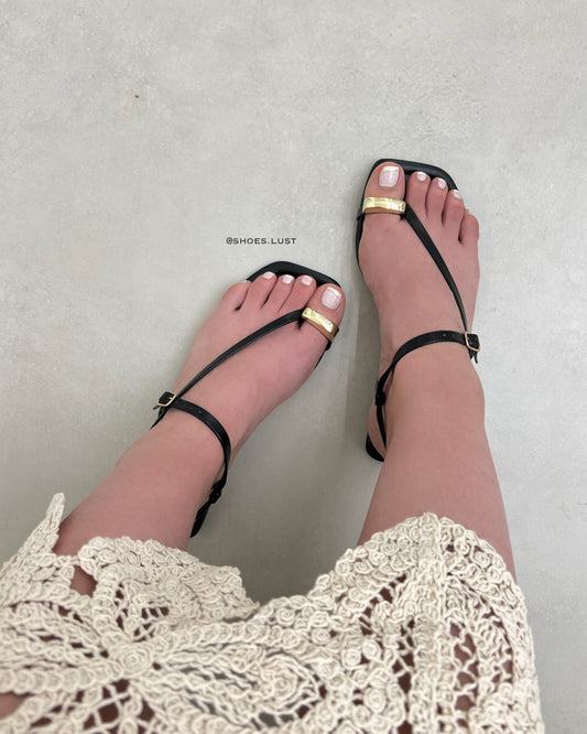 Sandalia Rasteira Lust Shoes Sheila Black – 105950