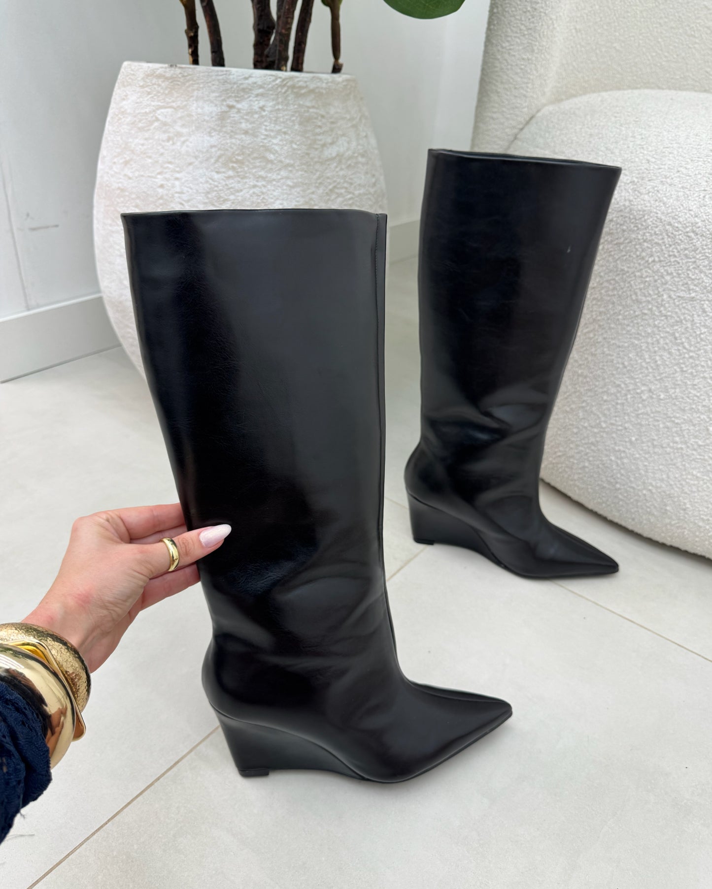Bota Lust Shoes Anabela Eliza BLack – 129186
