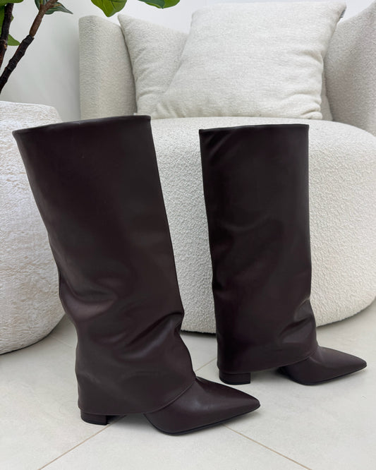 Bota Cano Alto Lust Shoes Zara Café – 129320