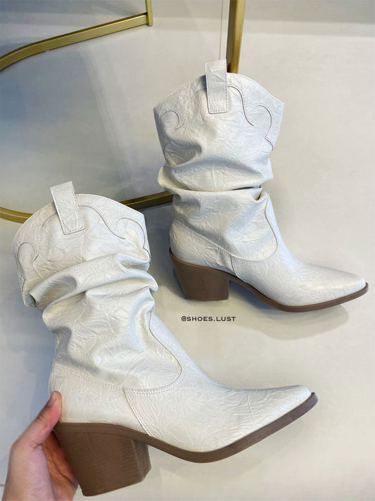 Western Boot Lust Shoes Paola Off White – 385664566