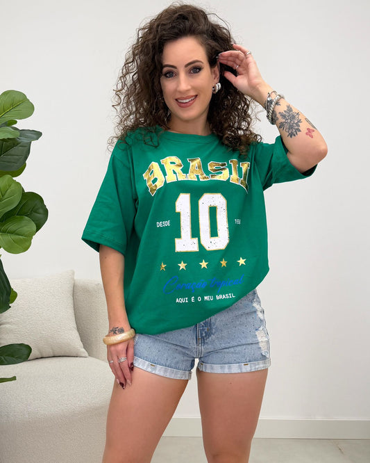 Camisetão Dafini Brasil Verde 126669